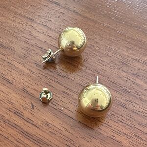 Vintage 14K Yellow Gold Ball Stud Earrings